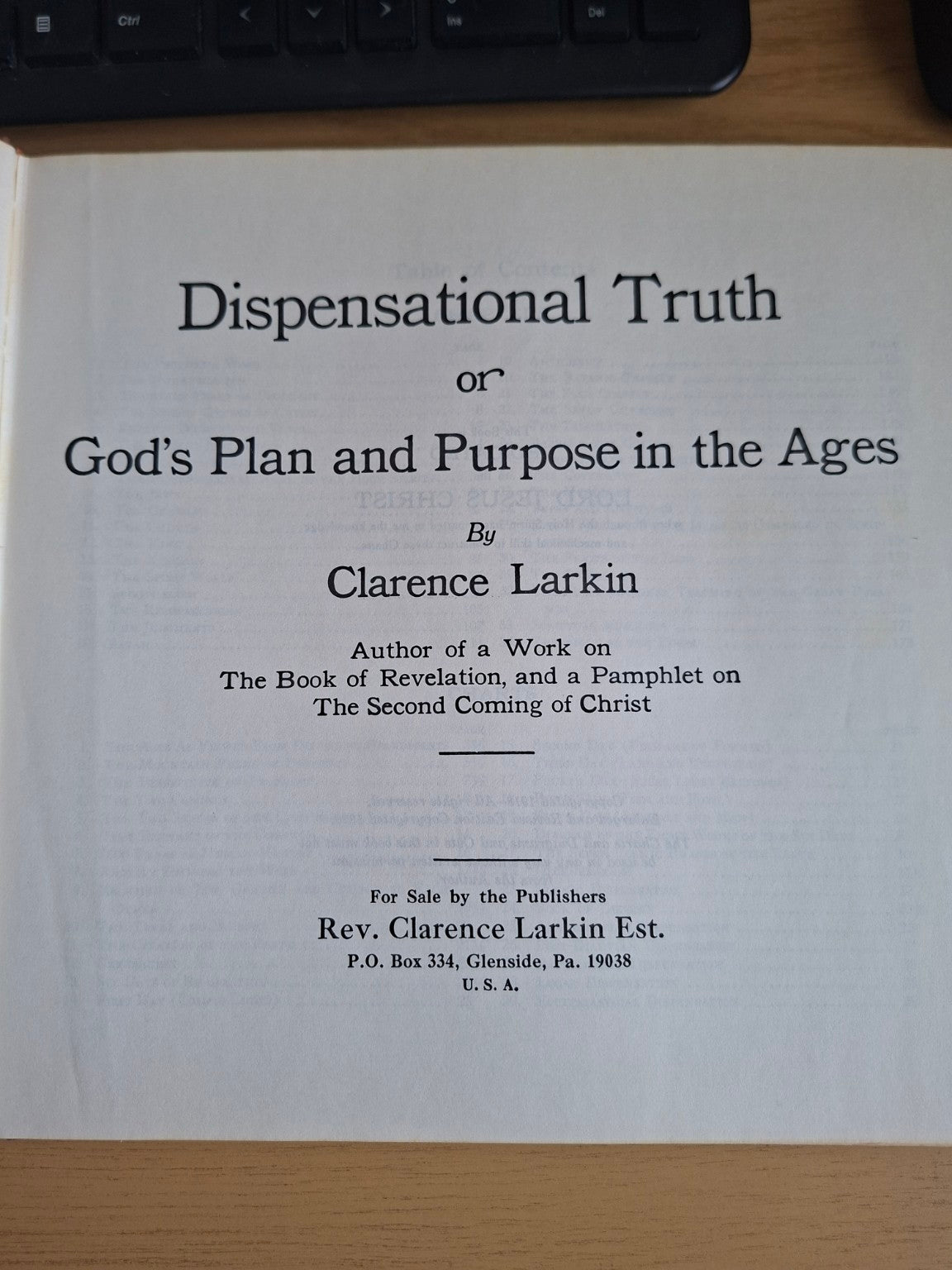 Dispensational Truth by Clarence Larkin – Second-Hand