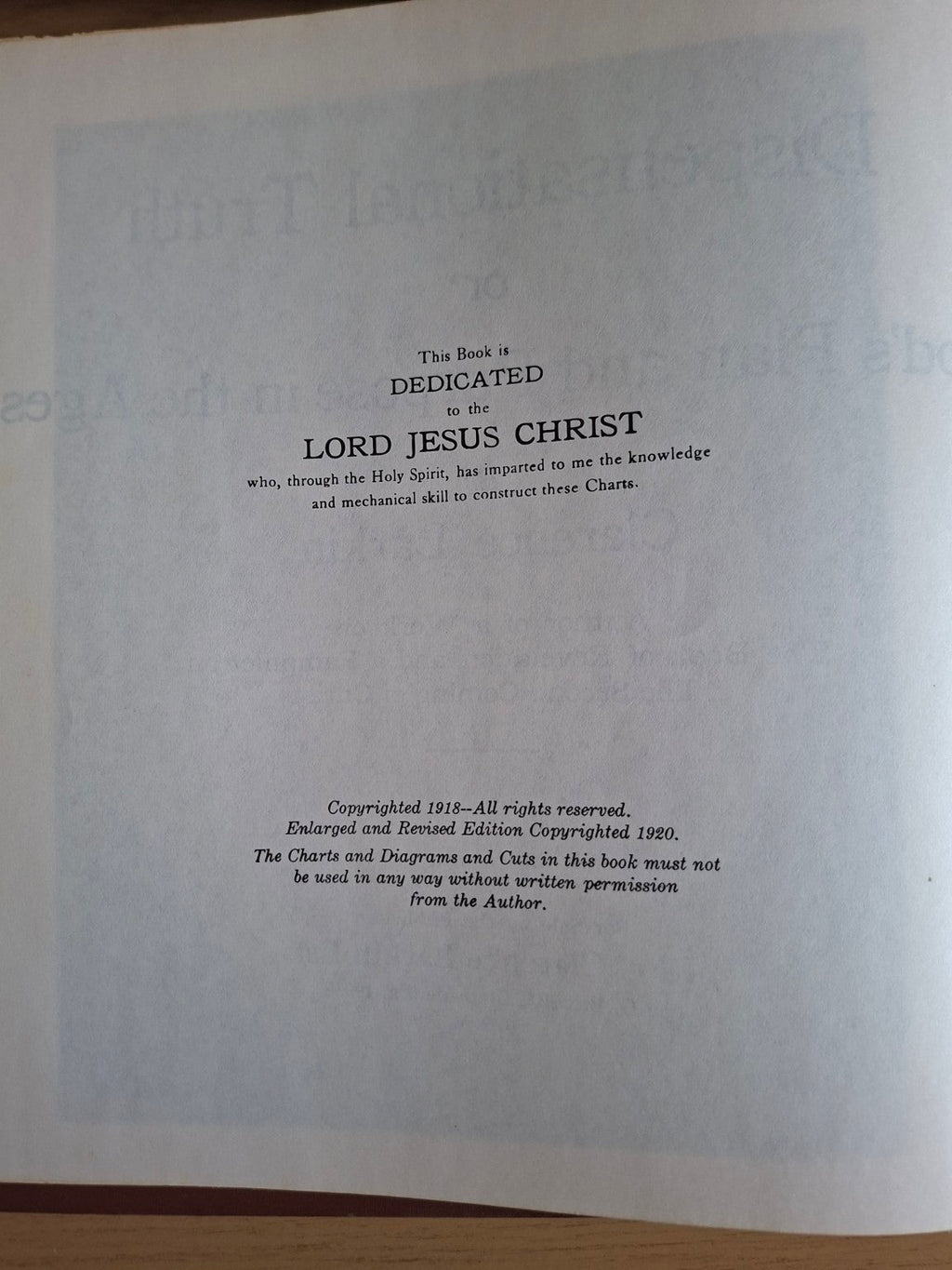 Dispensational Truth by Clarence Larkin – Second-Hand