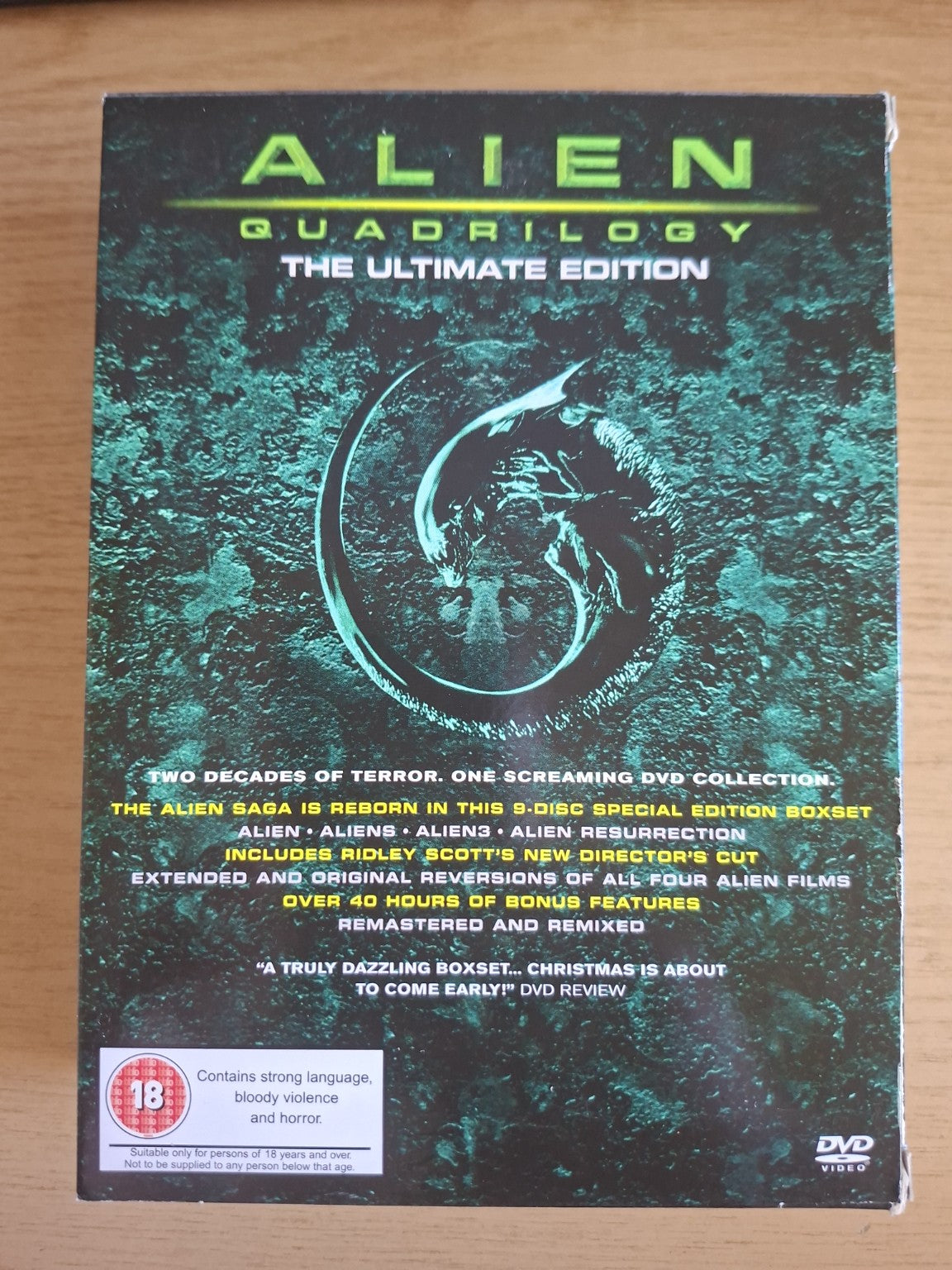 Alien Quadrilogy – The Ultimate Edition 9 DVD Set (Second-Hand)