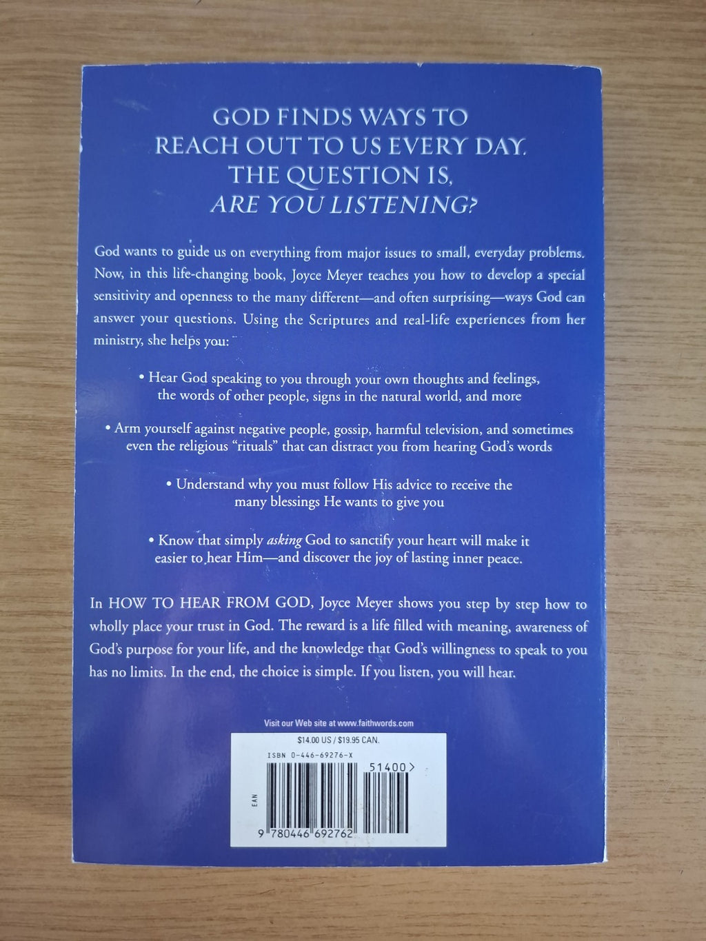 How to Hear from God – Joyce Meyer (Second Hand Book)