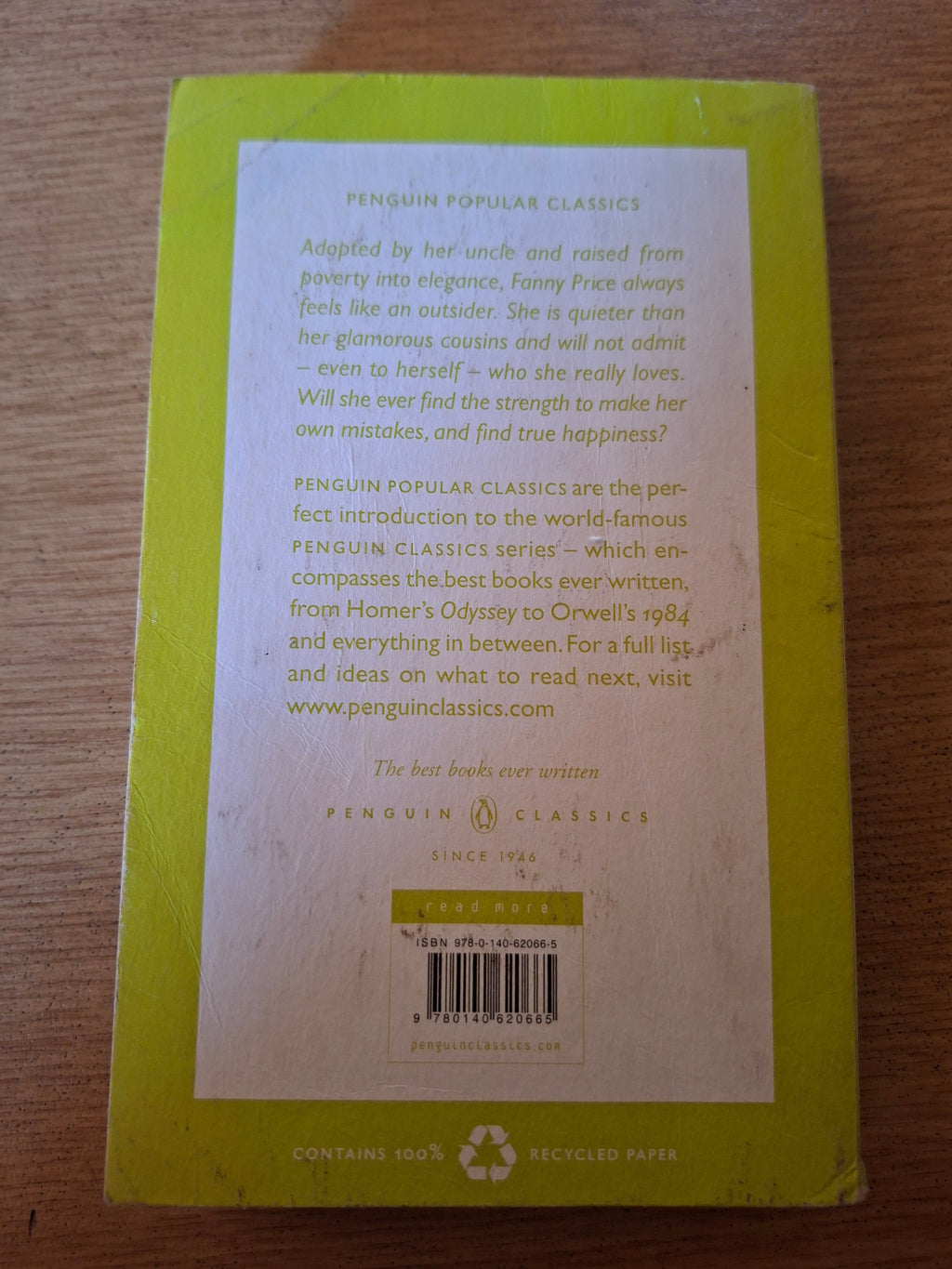 Mansfield Park – Jane Austen (Second-Hand)
