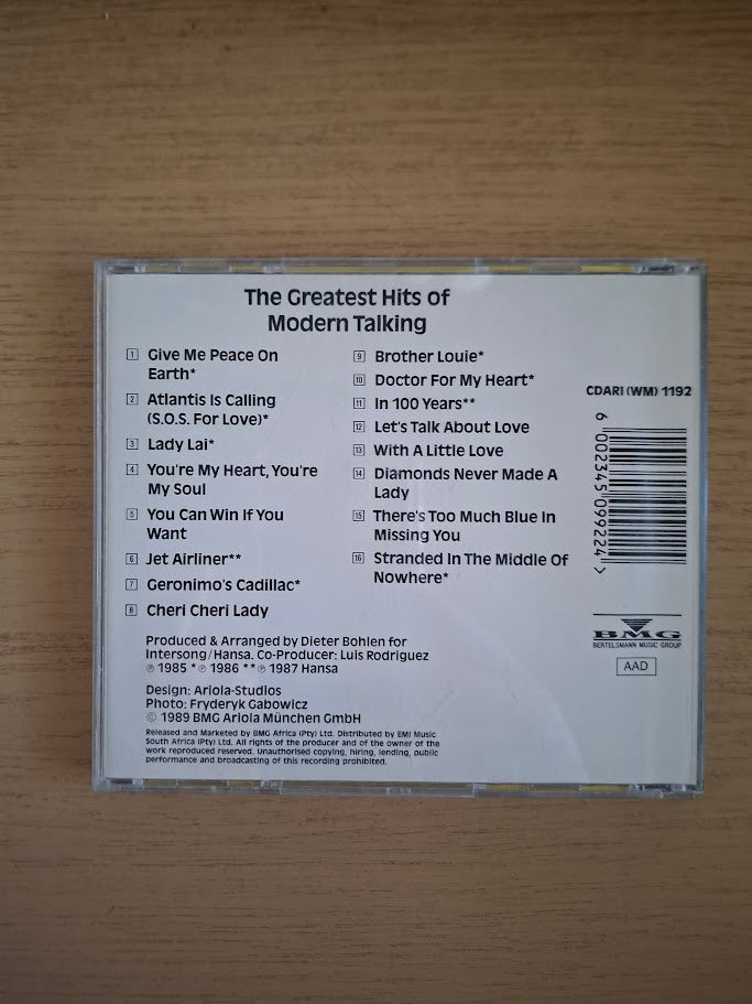 Modern Talking ‎– The Greatest Hits Of Modern Talking (Second-Hand)