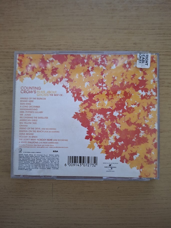 Counting Crows – Films About Ghosts (The Best Of Counting Crows) (Second-Hand)