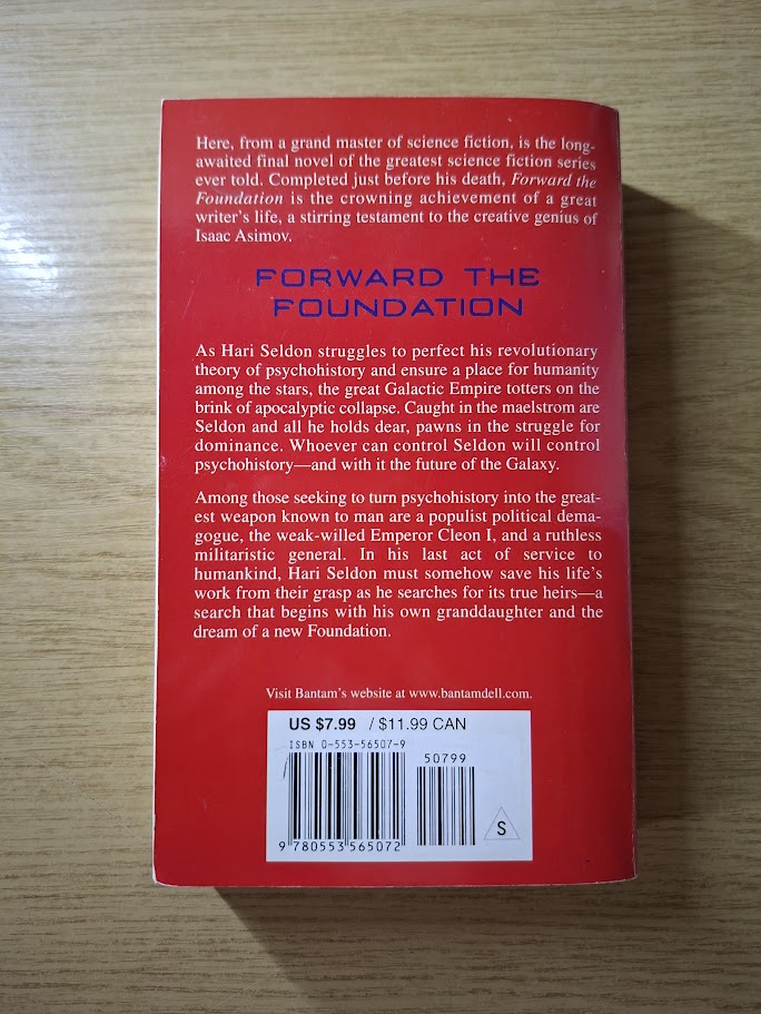 Forward the Foundation - Isaac Asimov (Second Hand Book)