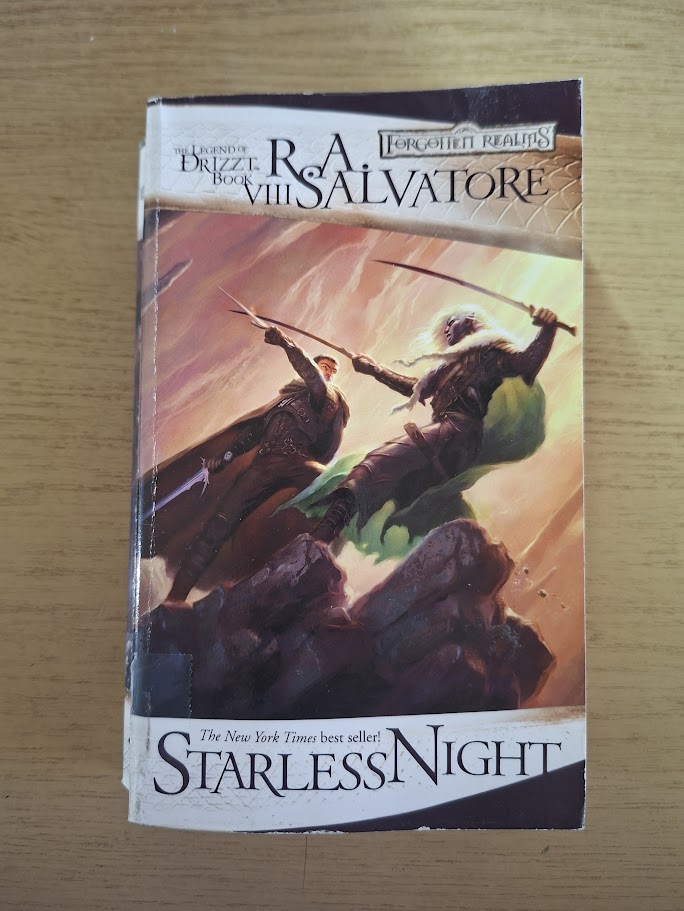 Starless Night: The Legend of Drizzt by R.A. Salvatore (Second Hand Book)