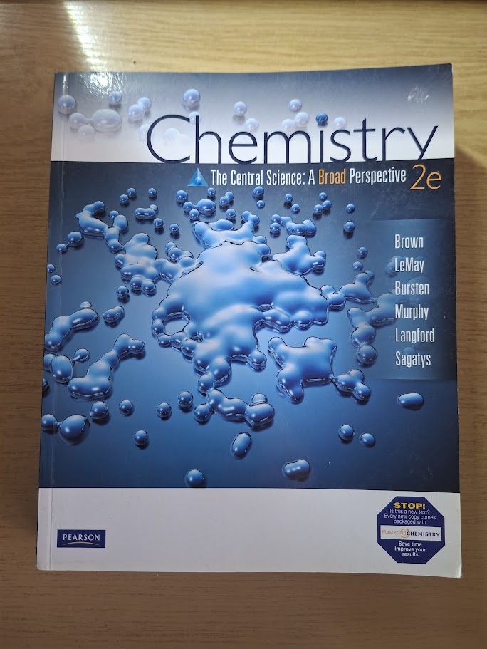 Chemistry: The Central Science with Mastering Chemistry by Theodore L. Brown, H. Eugene LeMay Jr., Bruce E. Bursten, Catherine Murphy, Steve Langford & Dalius Sagatys (Second Hand Book)