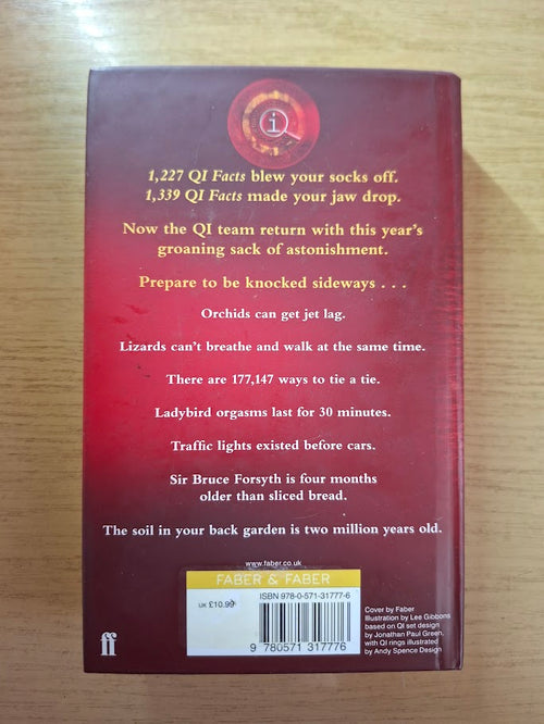 1,411 QI Facts To Knock You Sideways (Quite Interesting) by John Lloyd & John Mitchinson (Second Hand Hardcover)