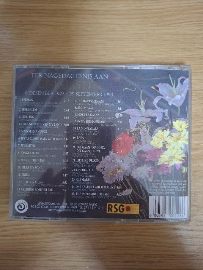 Gé Korsten – Ter Nagedagtenis Aan Gé Korsten: Die 25 Grootste Treffers (Second Hand CD)