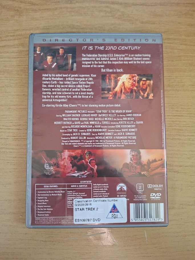 Star Trek II: The Wrath of Khan (Director’s Edition, Widescreen Collection, Second Hand DVD)
