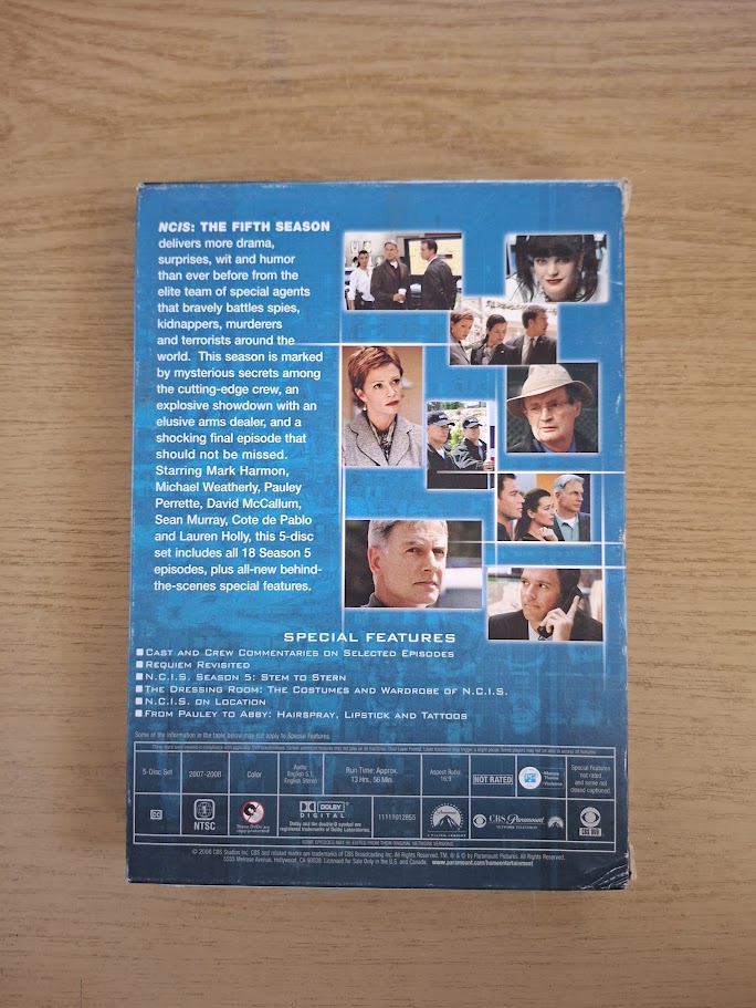 NCIS – Seasons 1–5 Complete Collection – Mark Harmon (Second Hand DVD Box Set)