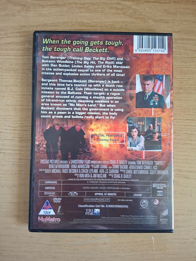 Sniper 2 – Tom Berenger (Second Hand DVD)