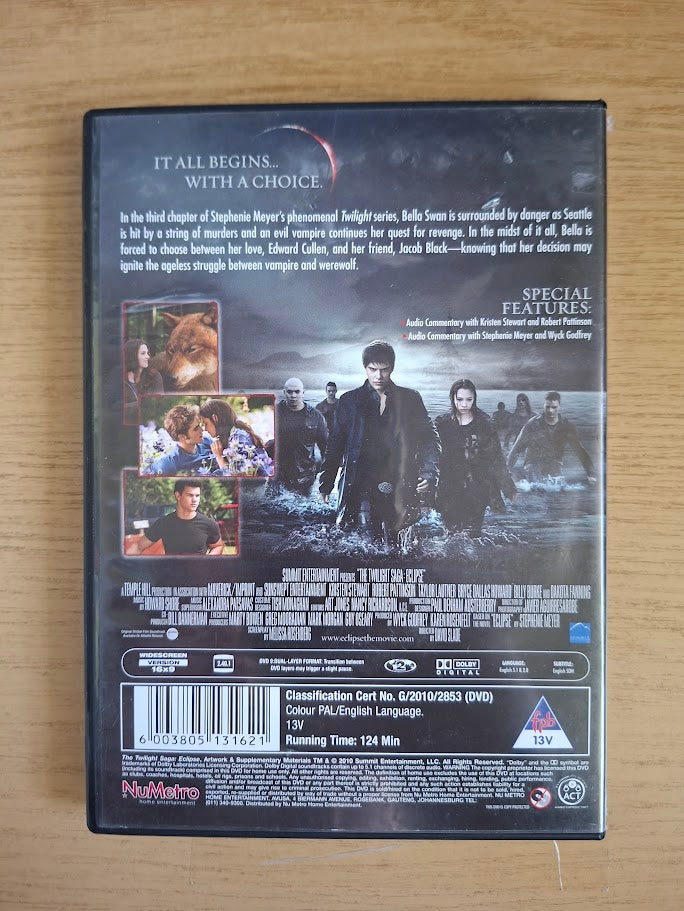 The Twilight Saga: Eclipse – Single Disc Edition (Second Hand DVD)