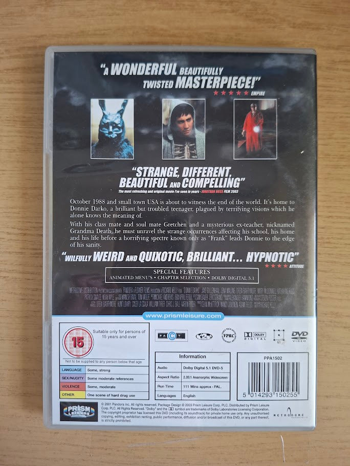 Donnie Darko – Jake Gyllenhaal (Second Hand DVD)