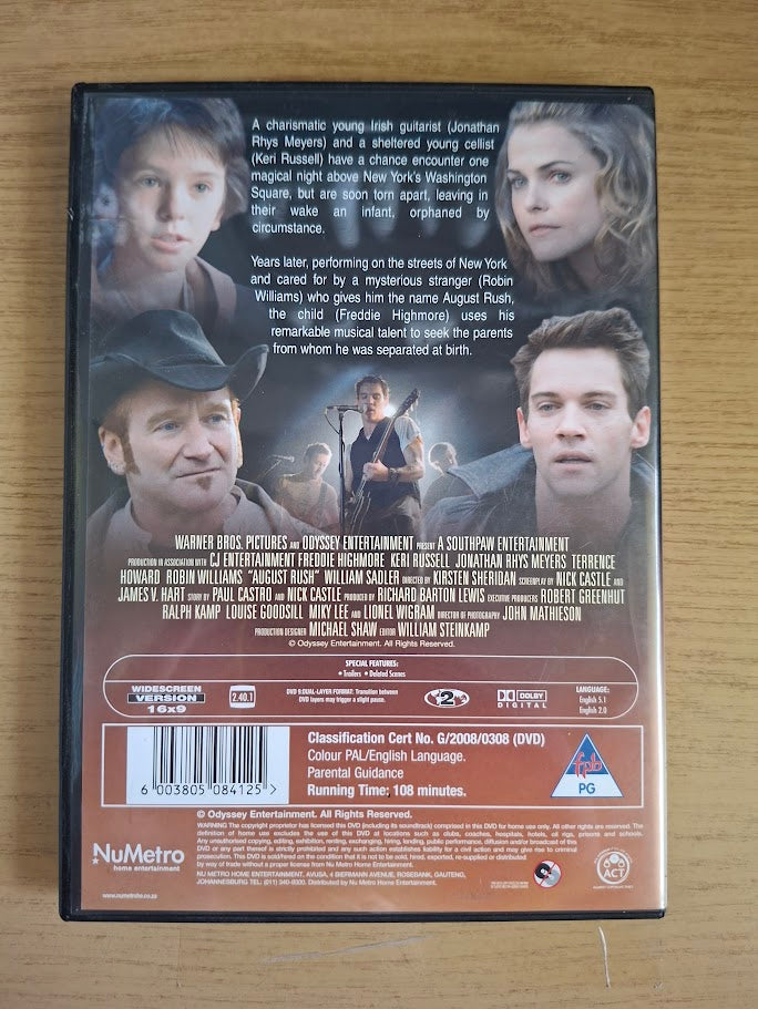 August Rush – Freddie Highmore & Robin Williams (Second Hand DVD)