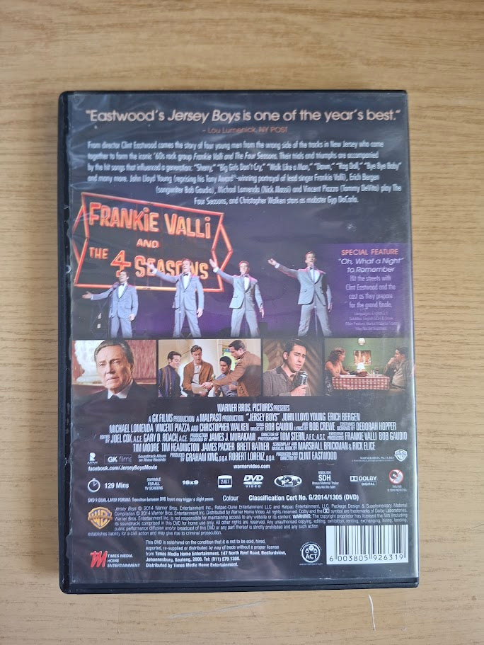 Jersey Boys – Clint Eastwood Film (Second Hand DVD)