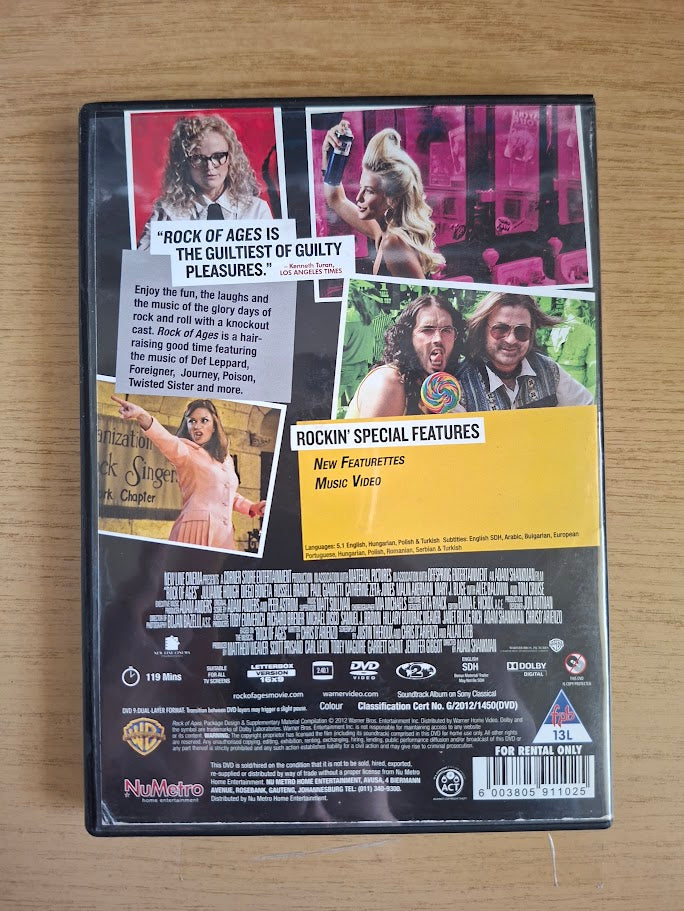Rock of Ages – Extended Edition – Tom Cruise (Second Hand DVD)
