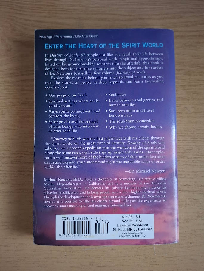 Destiny of Souls: New Case Studies of Life Between Lives – Michael Newton (Journey of Souls #2, 2000 Paperback)