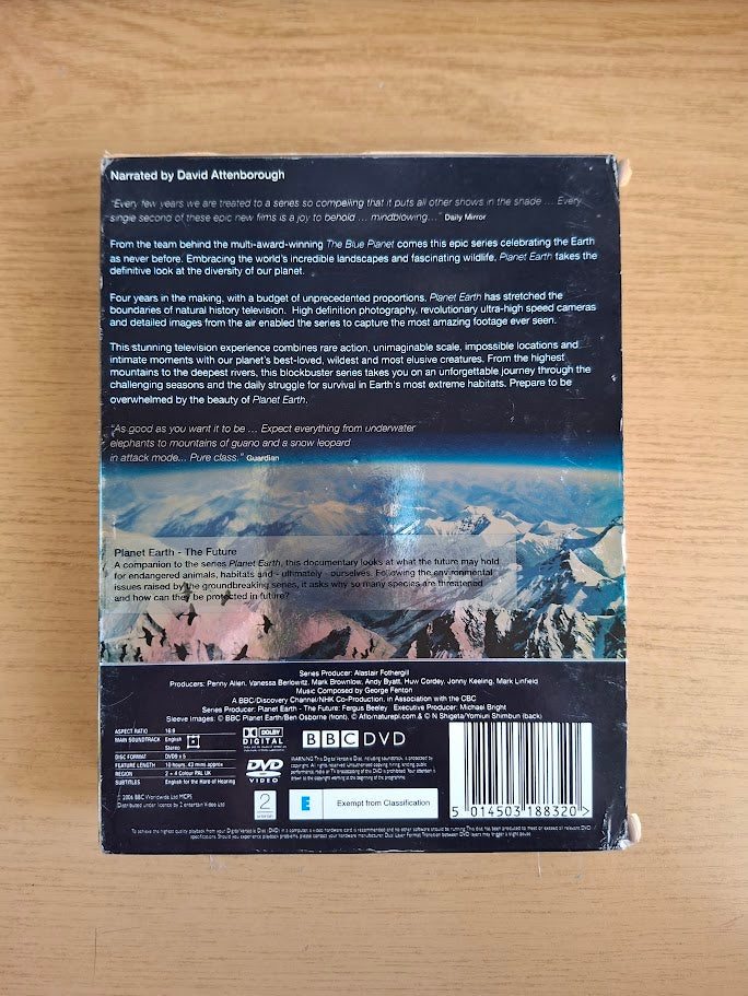 BBC Planet Earth – The Complete Series (David Attenborough, 5-Disc DVD Box Set, Second-Hand)