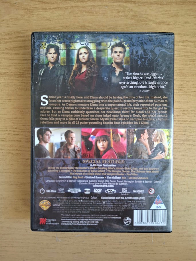 The Vampire Diaries – Complete Seasons 1–4 (DVD Box Sets, Second-Hand)