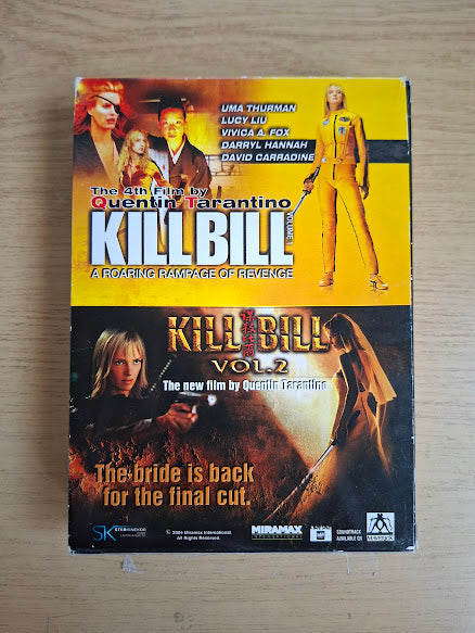 Kill Bill: Volume 1 & Volume 2 – Quentin Tarantino (2 DVD Set, Second-Hand)