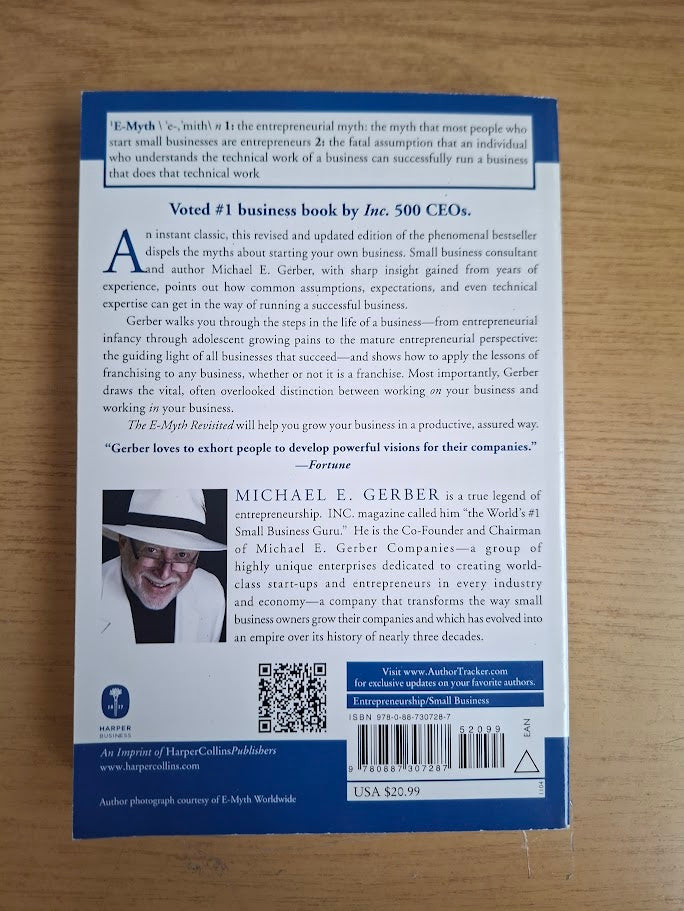 The E-Myth Revisited – Michael E. Gerber (1995 Paperback, Second-Hand Book)