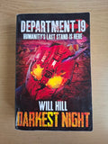Darkest Night – Will Hill (Department 19 Book 5, 2015 Paperback, Second-Hand Book)