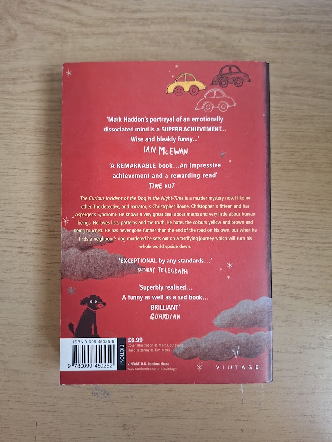 The Curious Incident of the Dog in the Night-Time – Mark Haddon (2004 Paperback, Second-Hand Book)