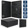 Black DVD Disc Cases – Empty Replacement Cases