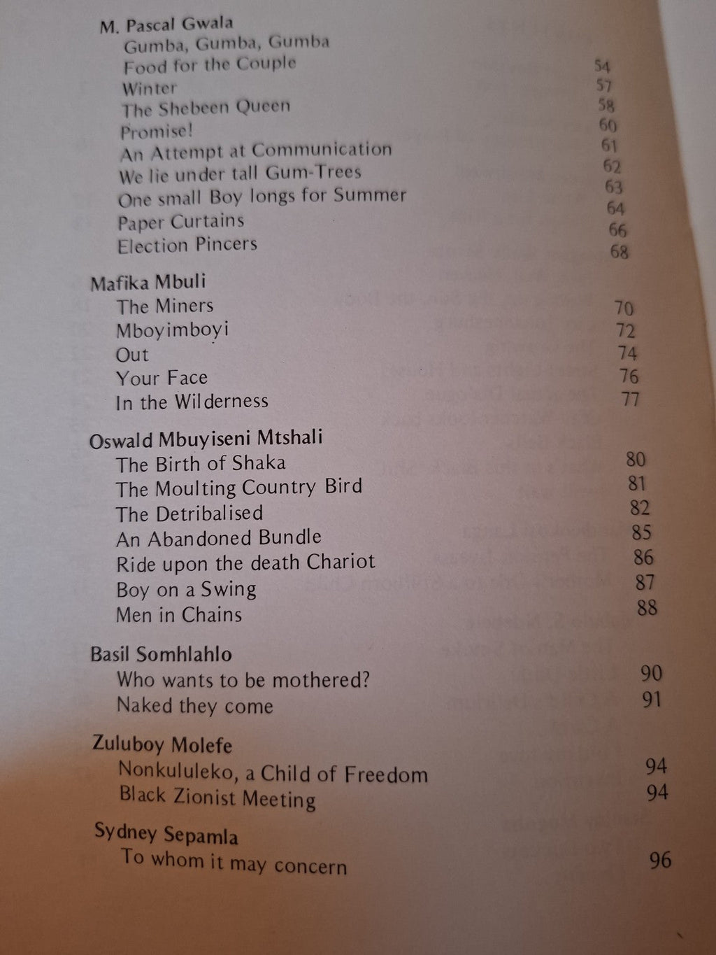 To Whom It May Concern – An Anthology of Black South African Poetry (1973) (Second-Hand)