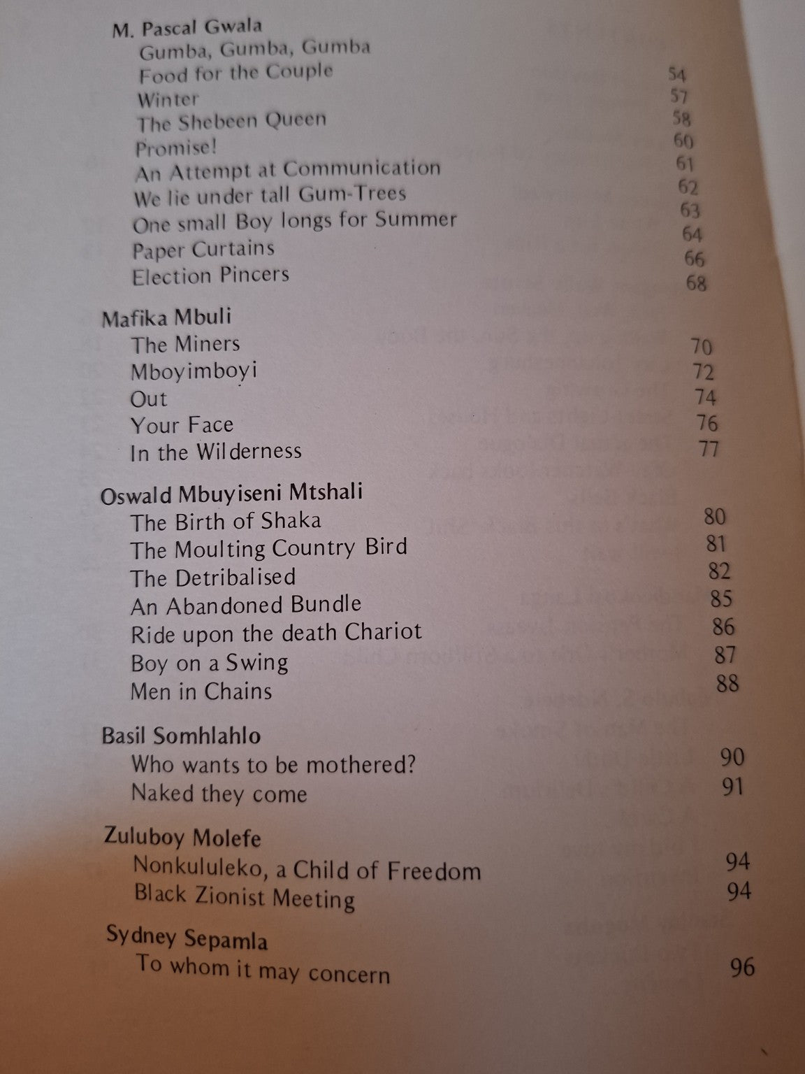 To Whom It May Concern – An Anthology of Black South African Poetry (1973) (Second-Hand)