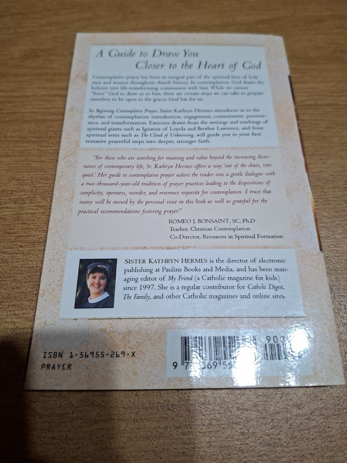 Beginning Contemplative Prayer: Out of Chaos Into Quiet (Second-Hand)