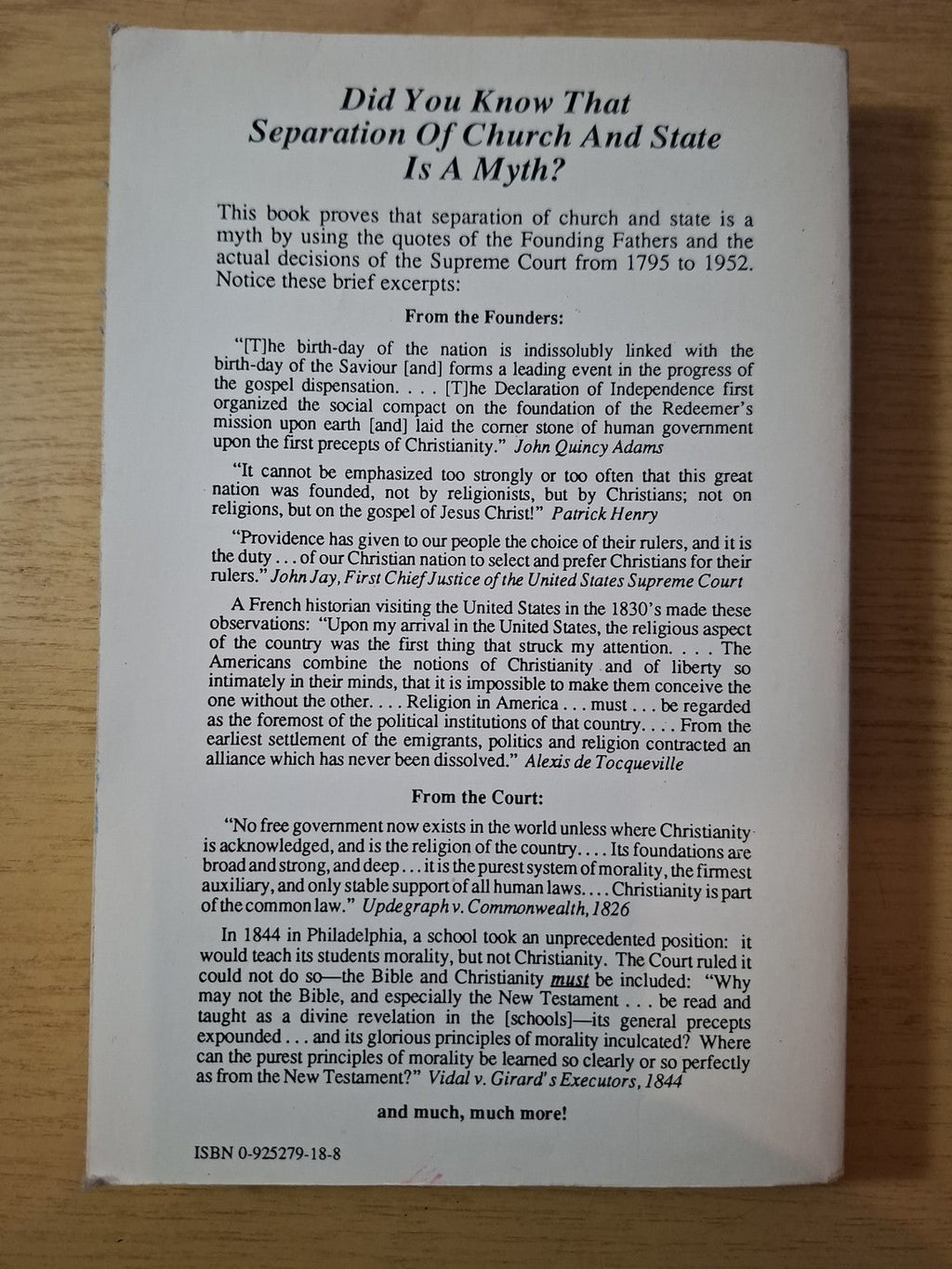 The Myth of Separation – Second-Hand