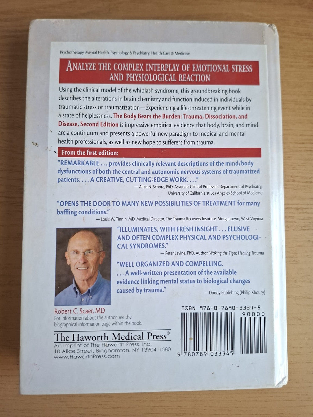 The Body Bears the Burden by Robert C. Scaer, MD – Second-Hand