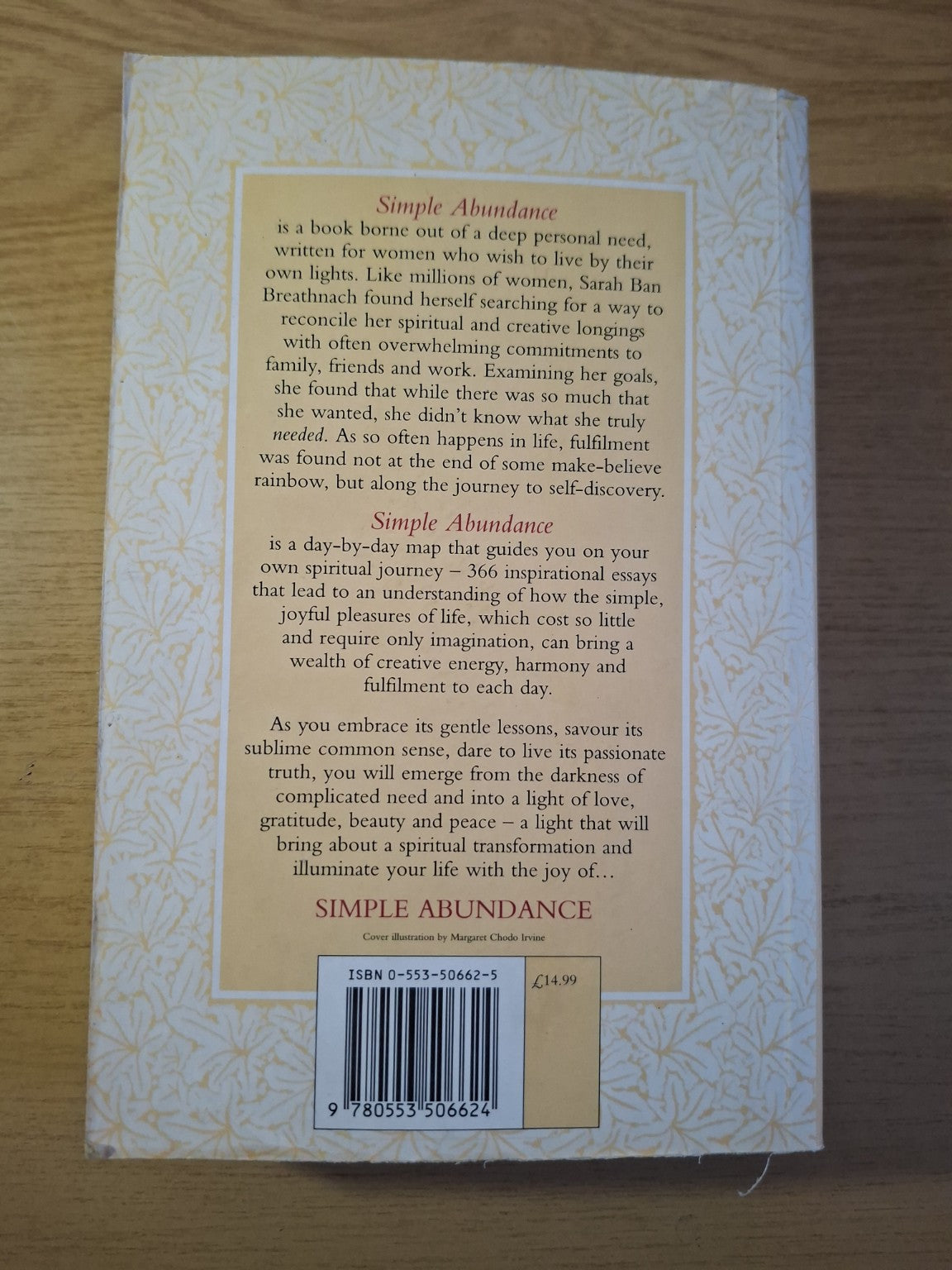 Simple Abundance: A Daybook of Comfort & Joy – Sarah Ban Breathnach (Second-Hand)