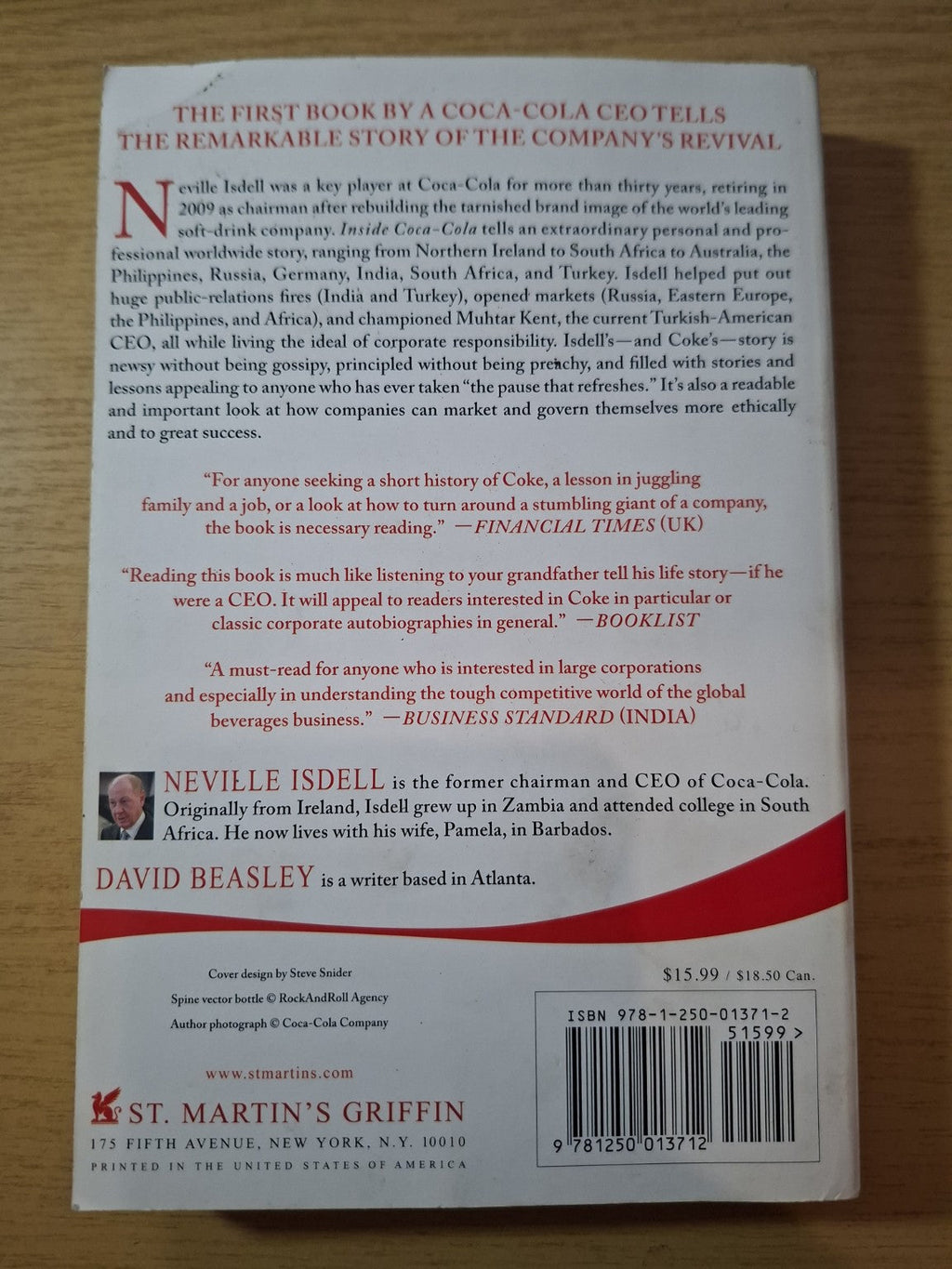 Inside Coca-Cola – Neville Isdell with David Beasley (Second-Hand)