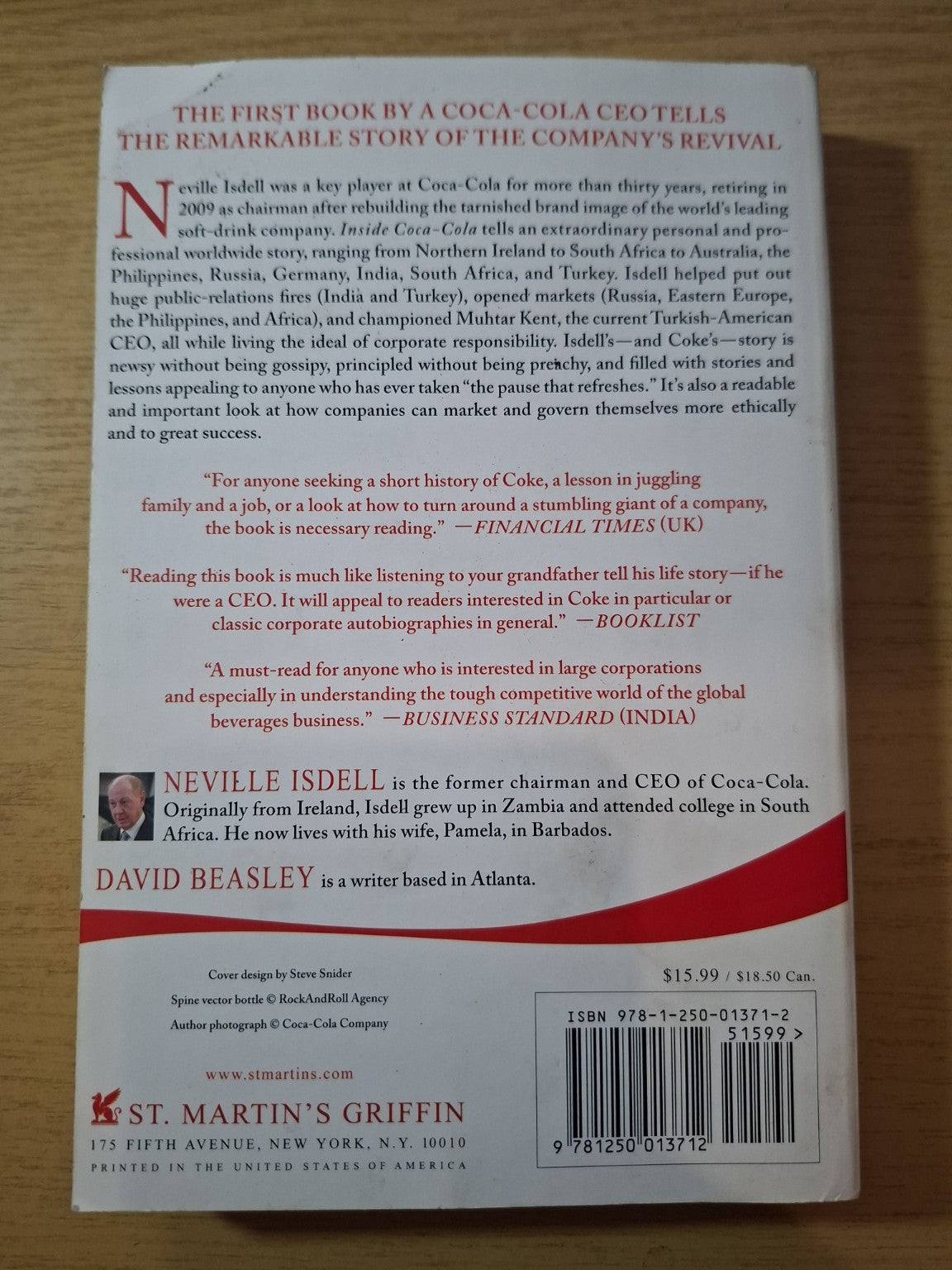 Inside Coca-Cola – Neville Isdell with David Beasley (Second-Hand)
