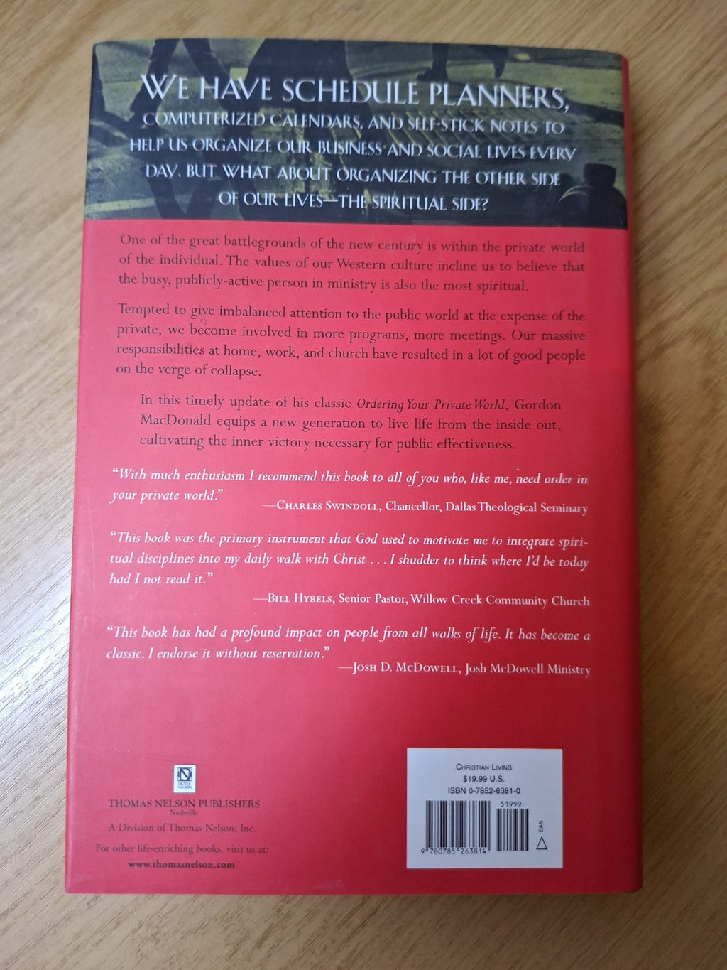 Ordering Your Private World (Second-Hand)