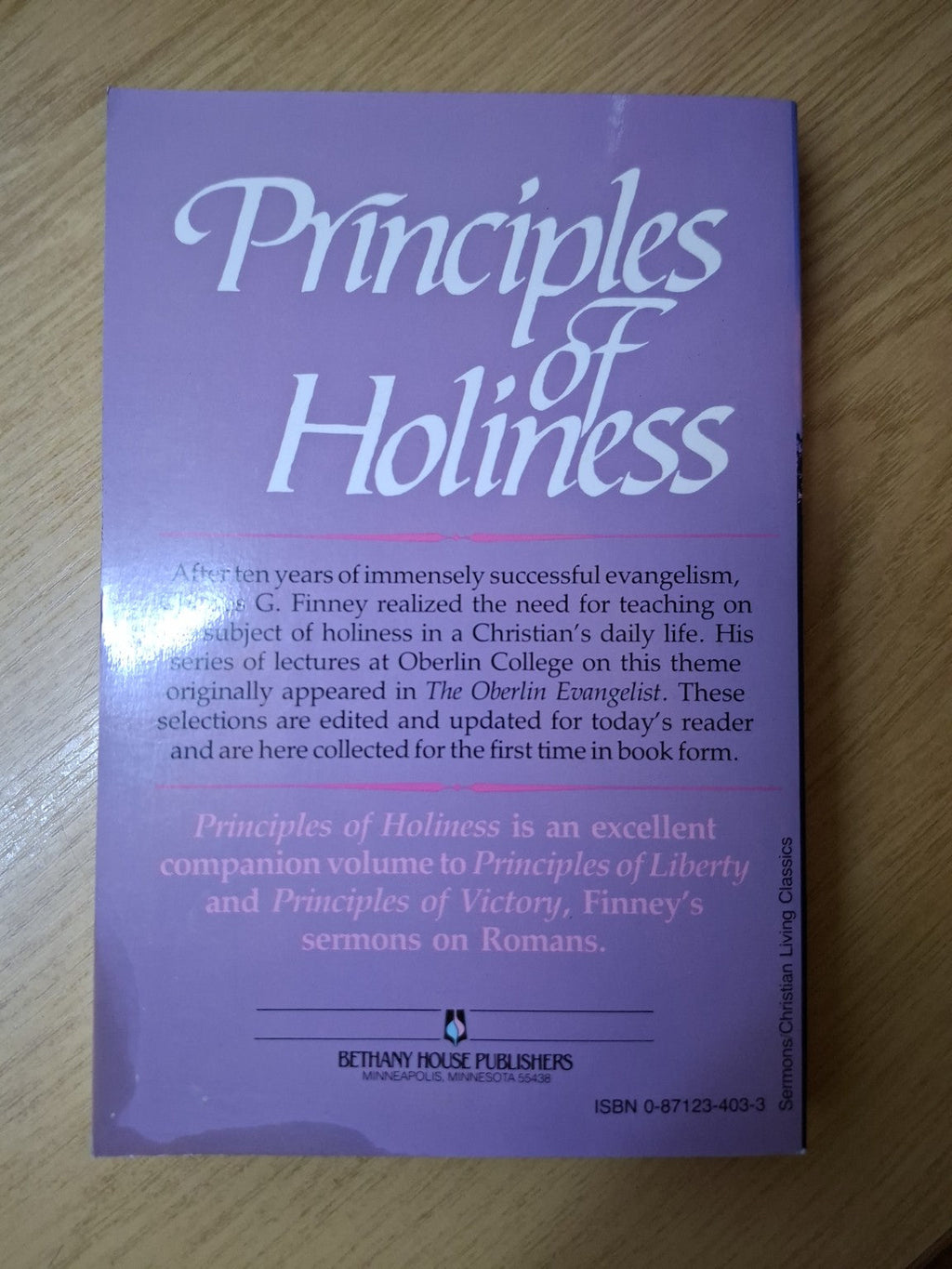 Principles of Holiness – Charles G. Finney (Second-Hand)