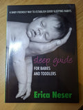 Sleep Guide for Babies and Toddlers – Erica Neser (Second-Hand)