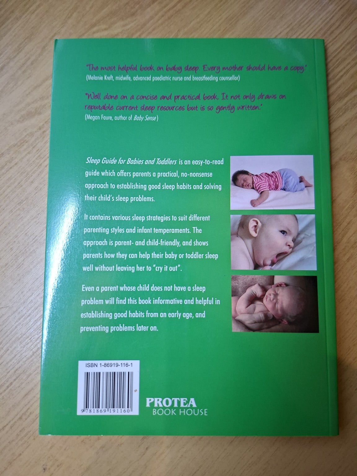 Sleep Guide for Babies and Toddlers – Erica Neser (Second-Hand)