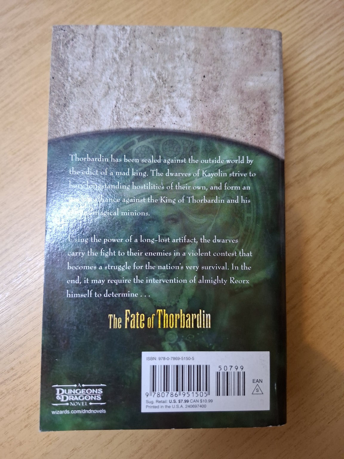 The Fate of Thorbardin – Douglas Niles (Second-Hand)