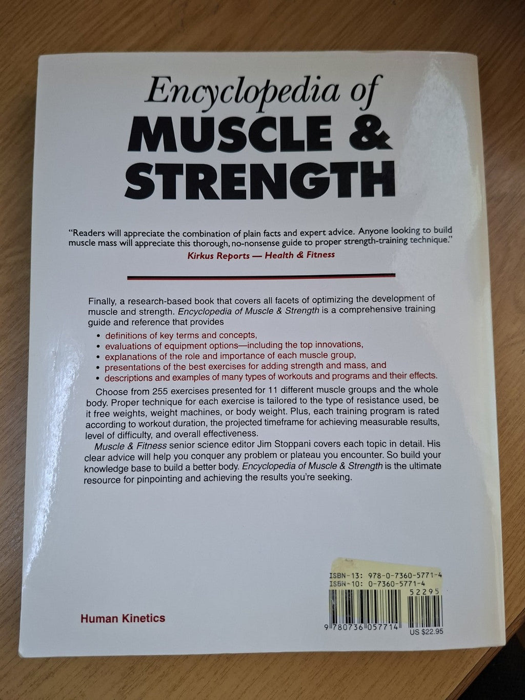 Encyclopedia of Muscle & Strength – Jim Stoppani, PhD (Second-Hand)