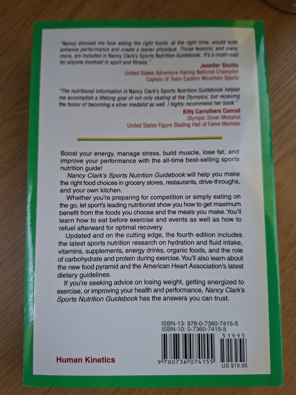 Nancy Clark’s Sports Nutrition Guidebook (Fourth Edition) – Nancy Clark (Second-Hand)