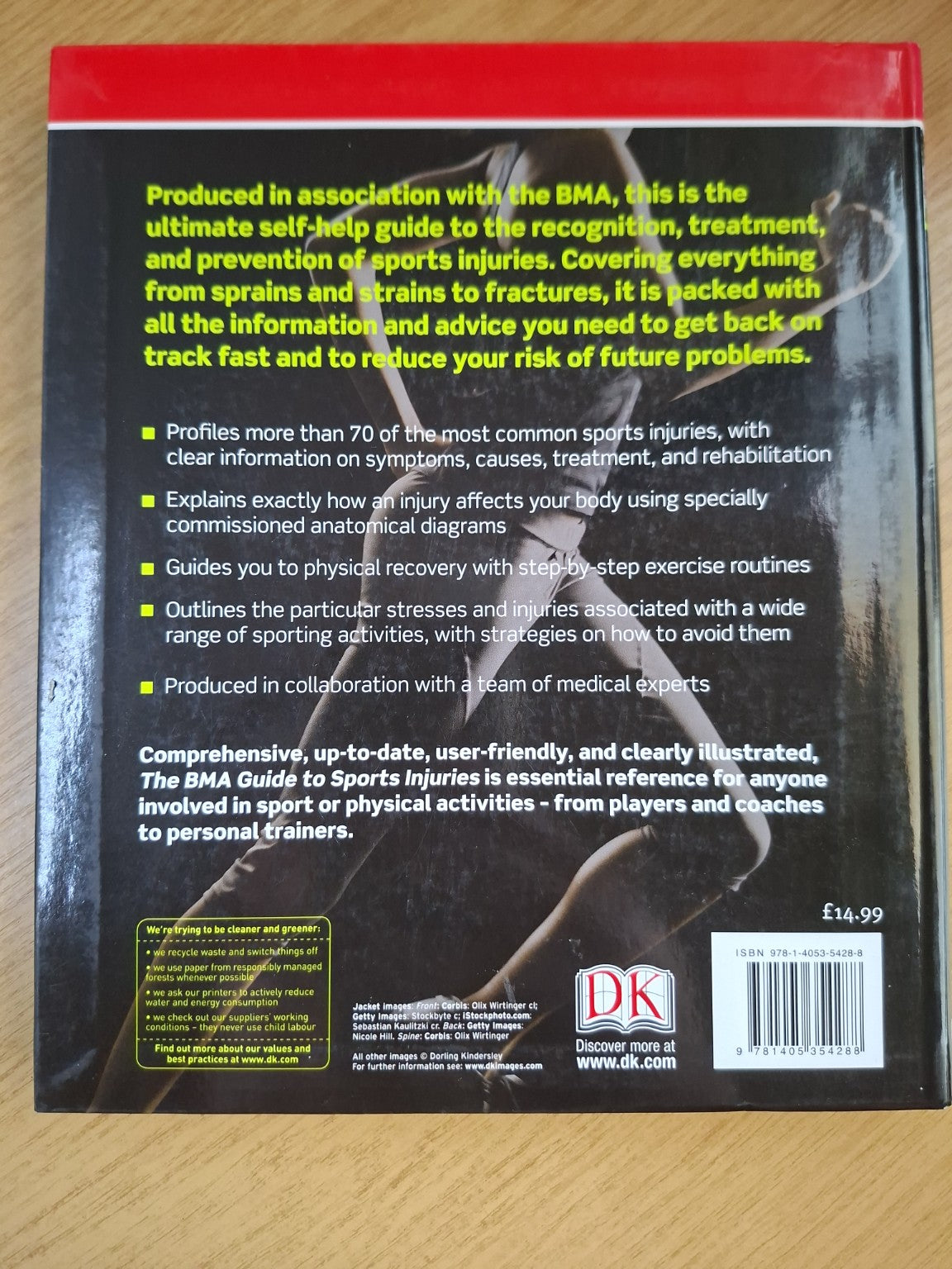 The BMA Guide to Sports Injuries: The Essential Step-by-Step Guide to Prevention, Diagnosis, and Treatment (Second-Hand)