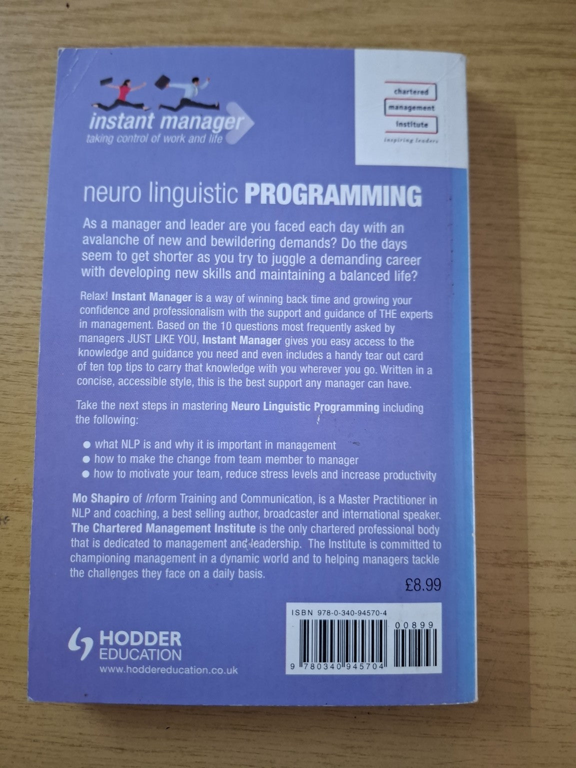 Neuro Linguistic Programming – Mo Shapiro (Second-Hand)
