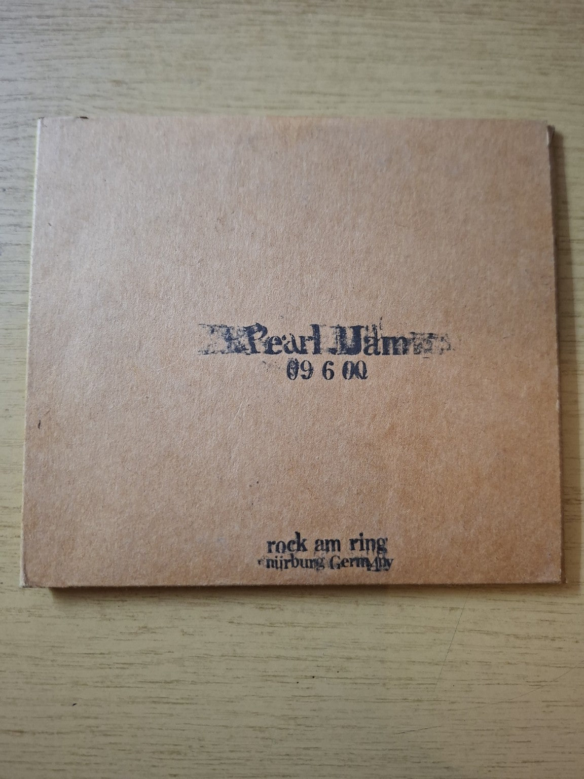 Pearl Jam – Rock am Ring, Nürburgring Germany (09.06.2000) (Second-Hand)