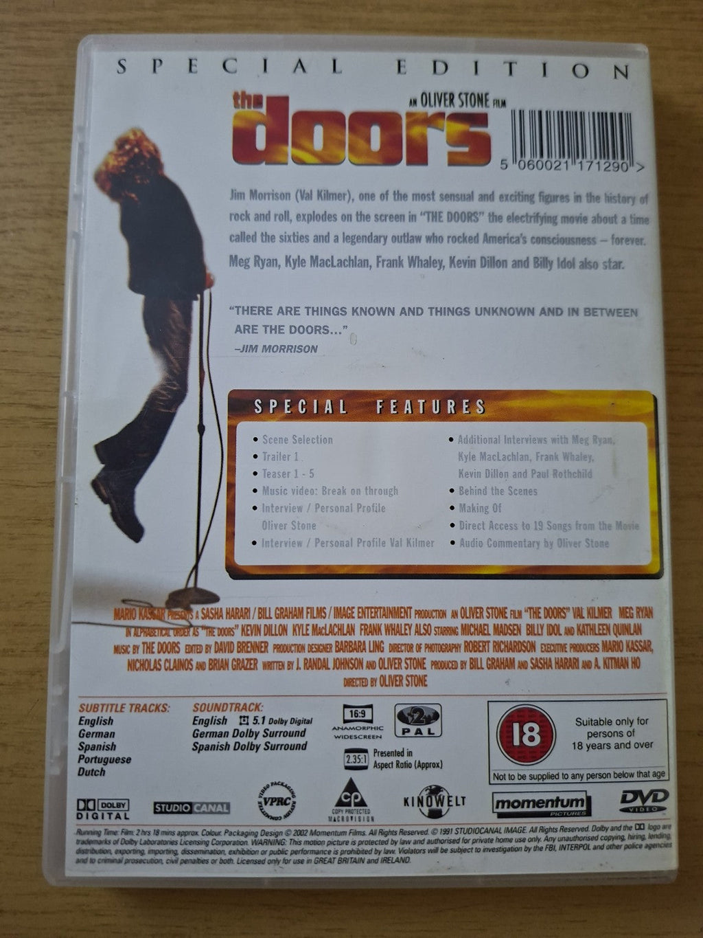 The Doors DVD (Second-Hand)
