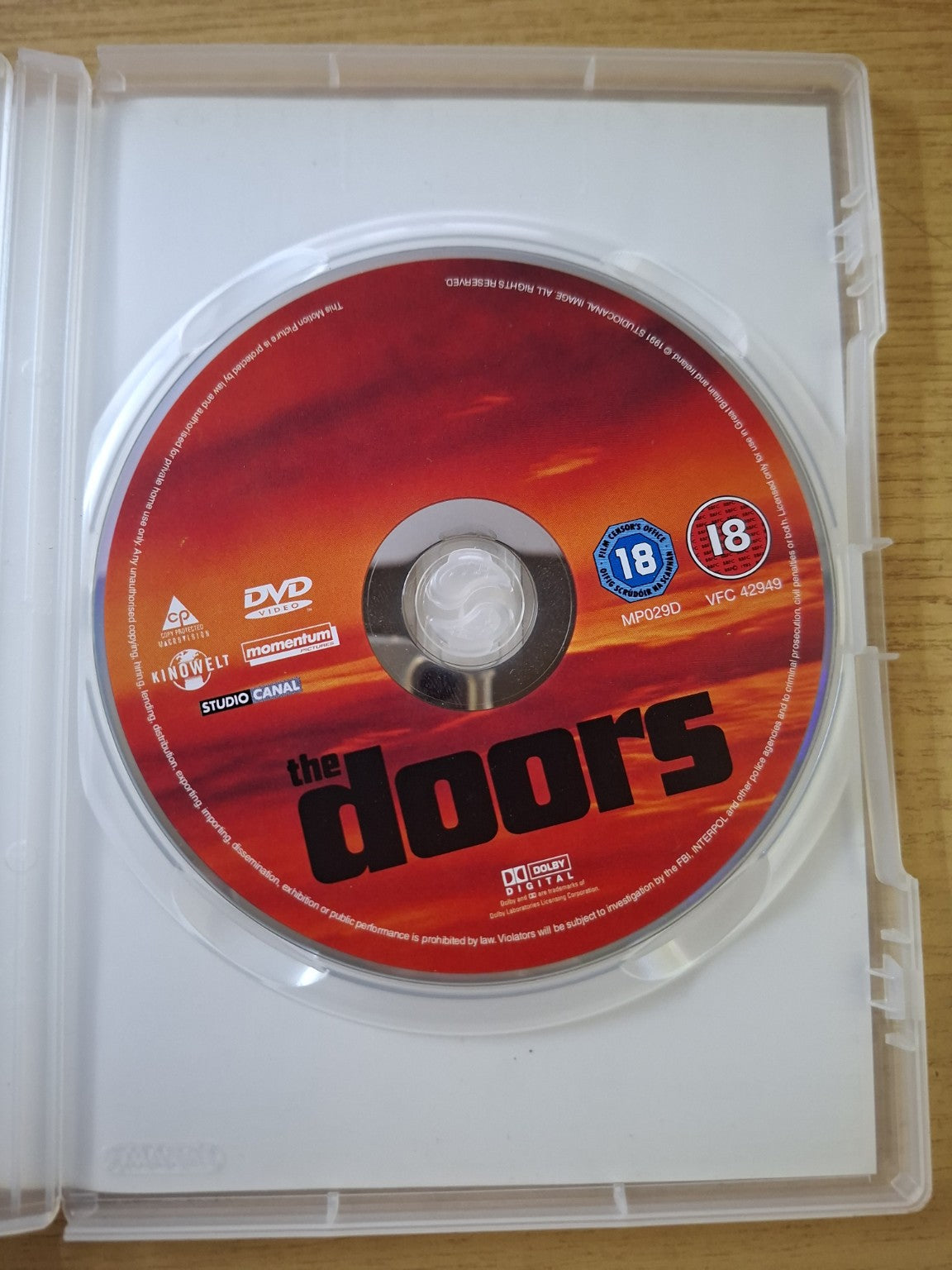 The Doors DVD (Second-Hand)