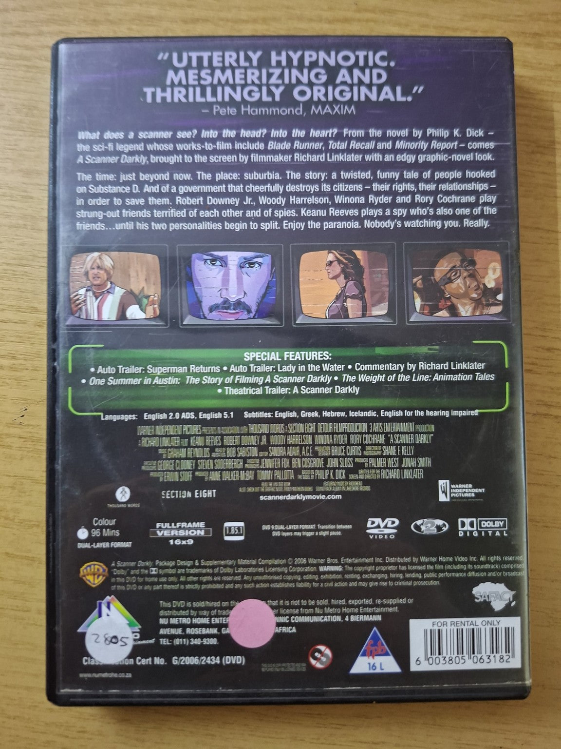 A Scanner Darkly (Second-Hand)