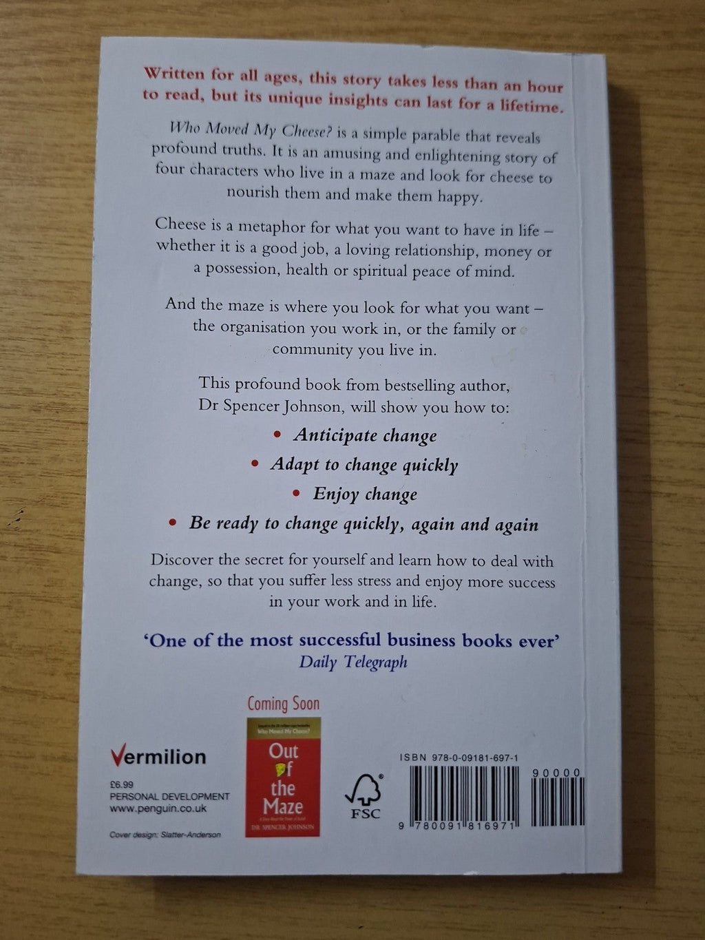 Who Moved My Cheese? (Second-Hand)